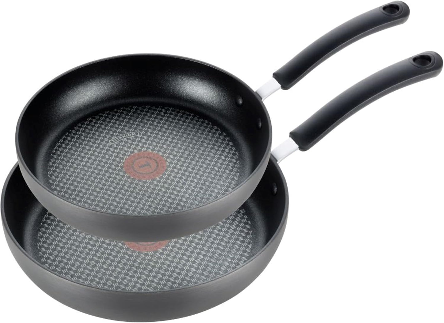 T-Fal Ultimate Hard Anodized Nonstick Cookware Set 17 Piece. Nonstick Pots and Pans Set with Fry Pan. Saucepans. Saute-Pan. Griddle. Dishwasher Safe. Black