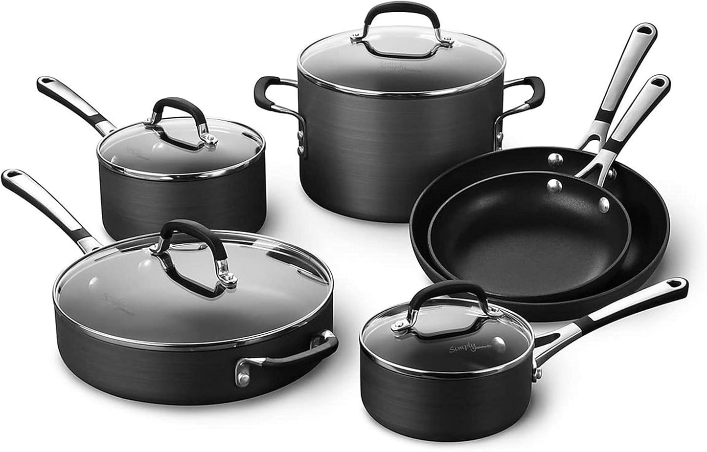 Calphalon? Hard-Anodized Nonstick 10-Piece Cookware Set